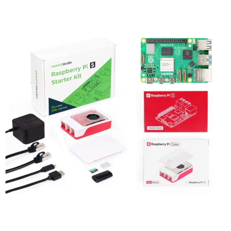 Raspberry Pi 5 8Gb - 5 Kit de Início - 4GB/8GB/16GB