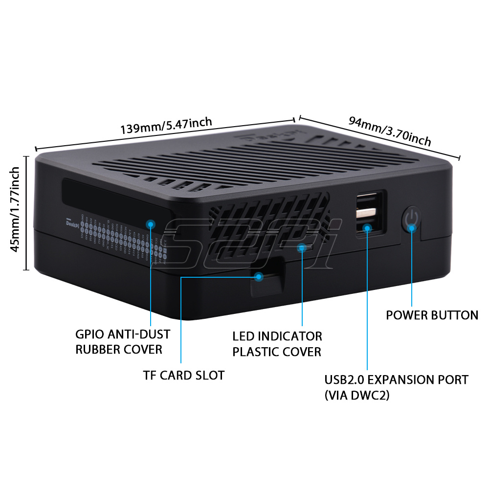 Capa NAS 52Pi DeskPi Lite com  - Deskpi Super6C avaliação e preço