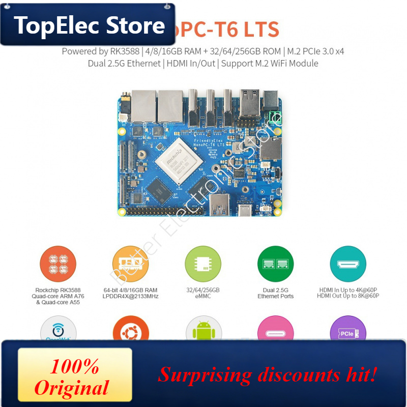 Placa de Desenvolvimento TopEl - Nanopc T6 16Gb avaliação e preço