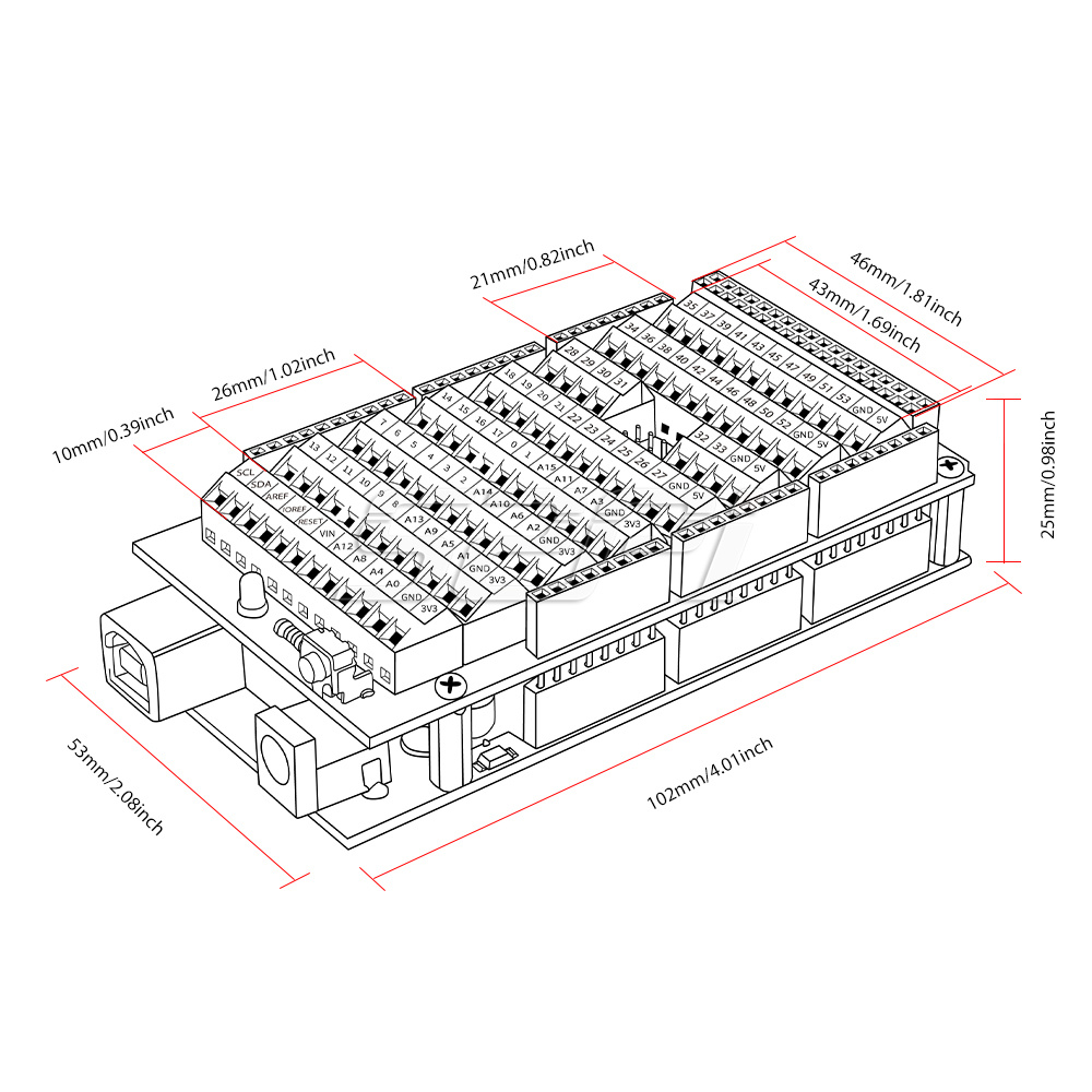 Chapéu terminal 52Pi para Ardu - Deskpi Super6C avaliação e preço